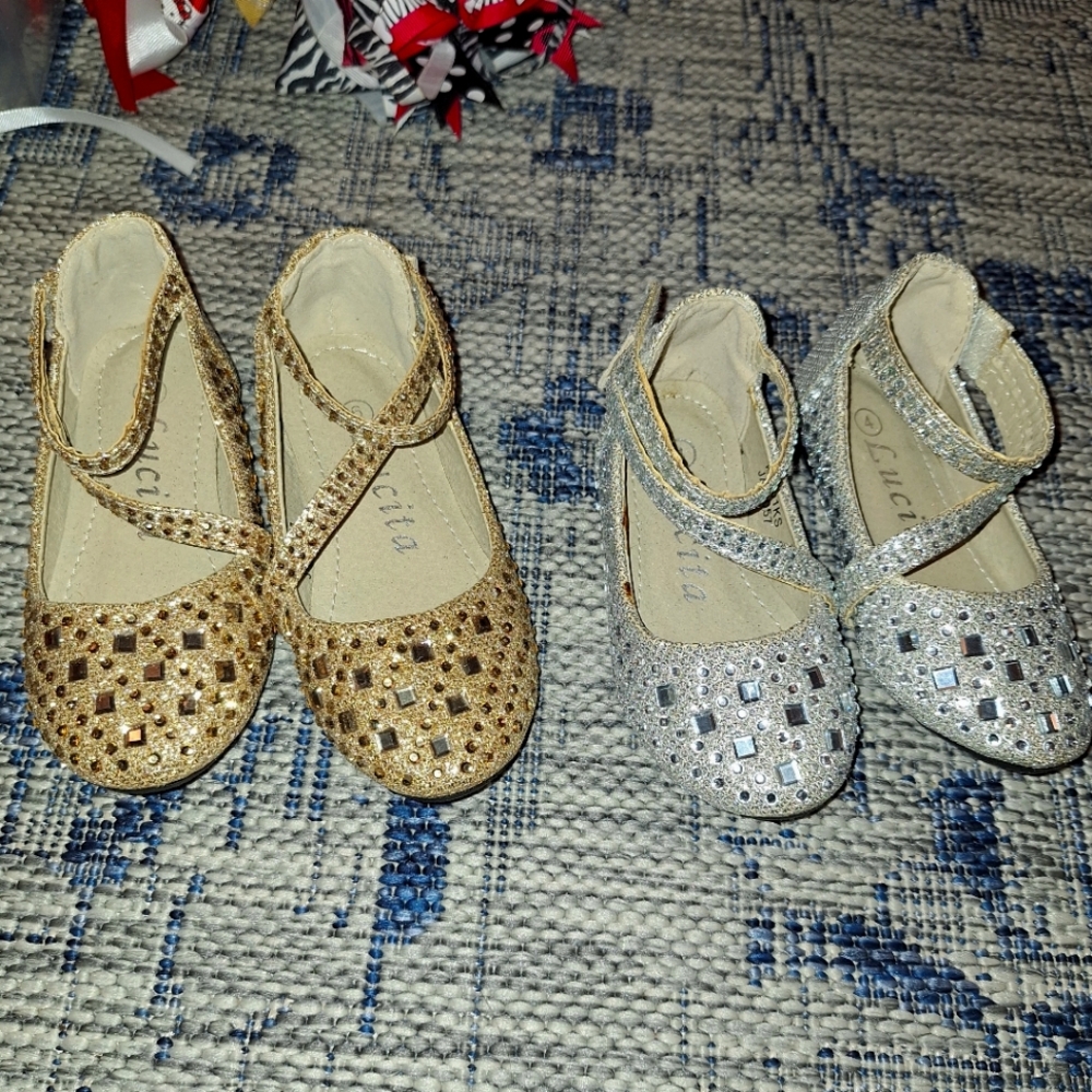 Infant rhinestone ballet flat